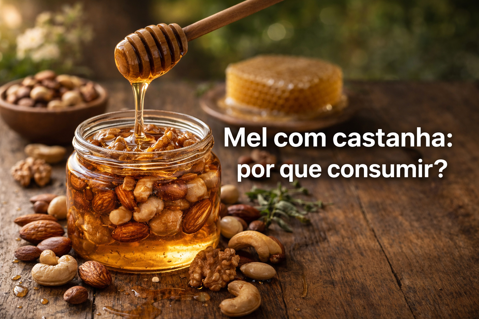 Mel com Castanhas: Por que essa combinação é considerada um superalimento natural?