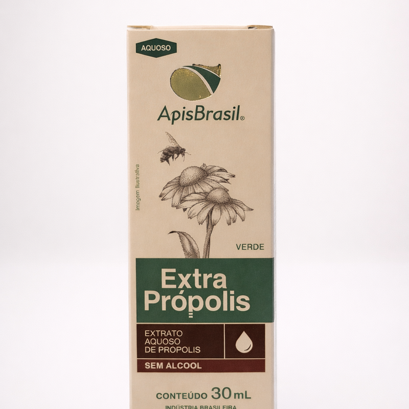 Extra Própolis Verde Sem Álcool 30ml – Imunidade Natural para Toda a Família