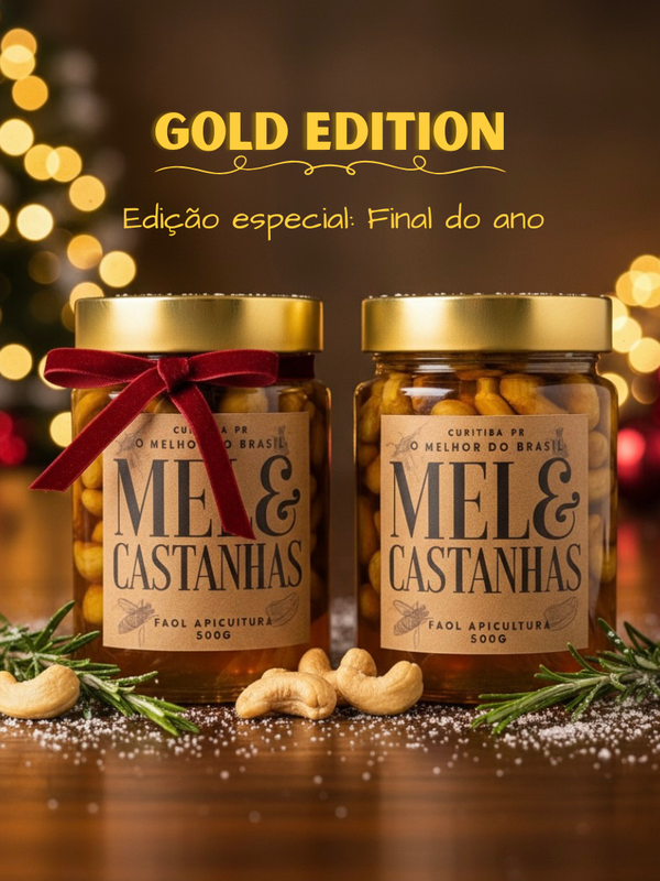 Mel com Castanhas Premium 500g – Energia e Saúde Natural