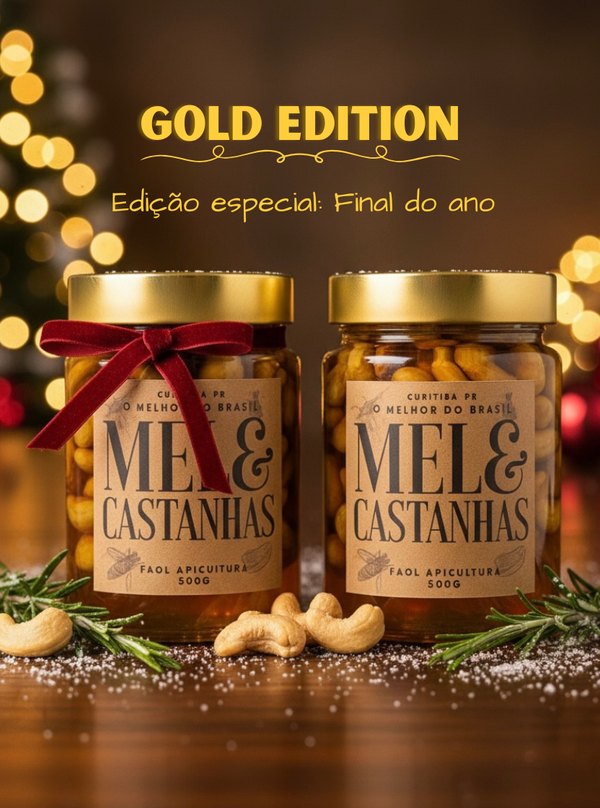 Mel com Castanhas Premium 500g – Energia e Saúde Natural