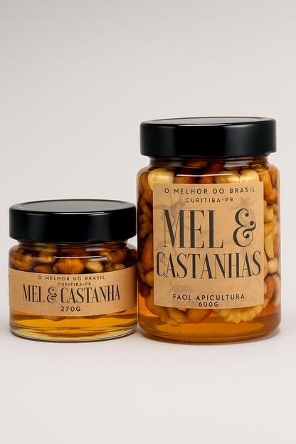 Mel & Castanhas 500g | Sabor e Saúde unidos