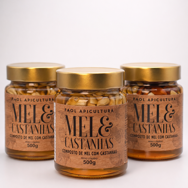 Kit 3 Mel & Castanhas 500g – Economia para o Mês