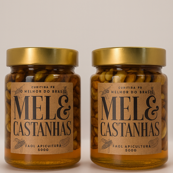 Mel com Castanhas Premium 500g – Energia e Saúde Natural