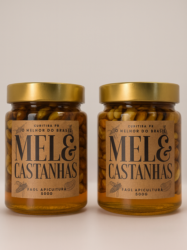Mel com Castanhas Premium 500g – Energia e Saúde Natural