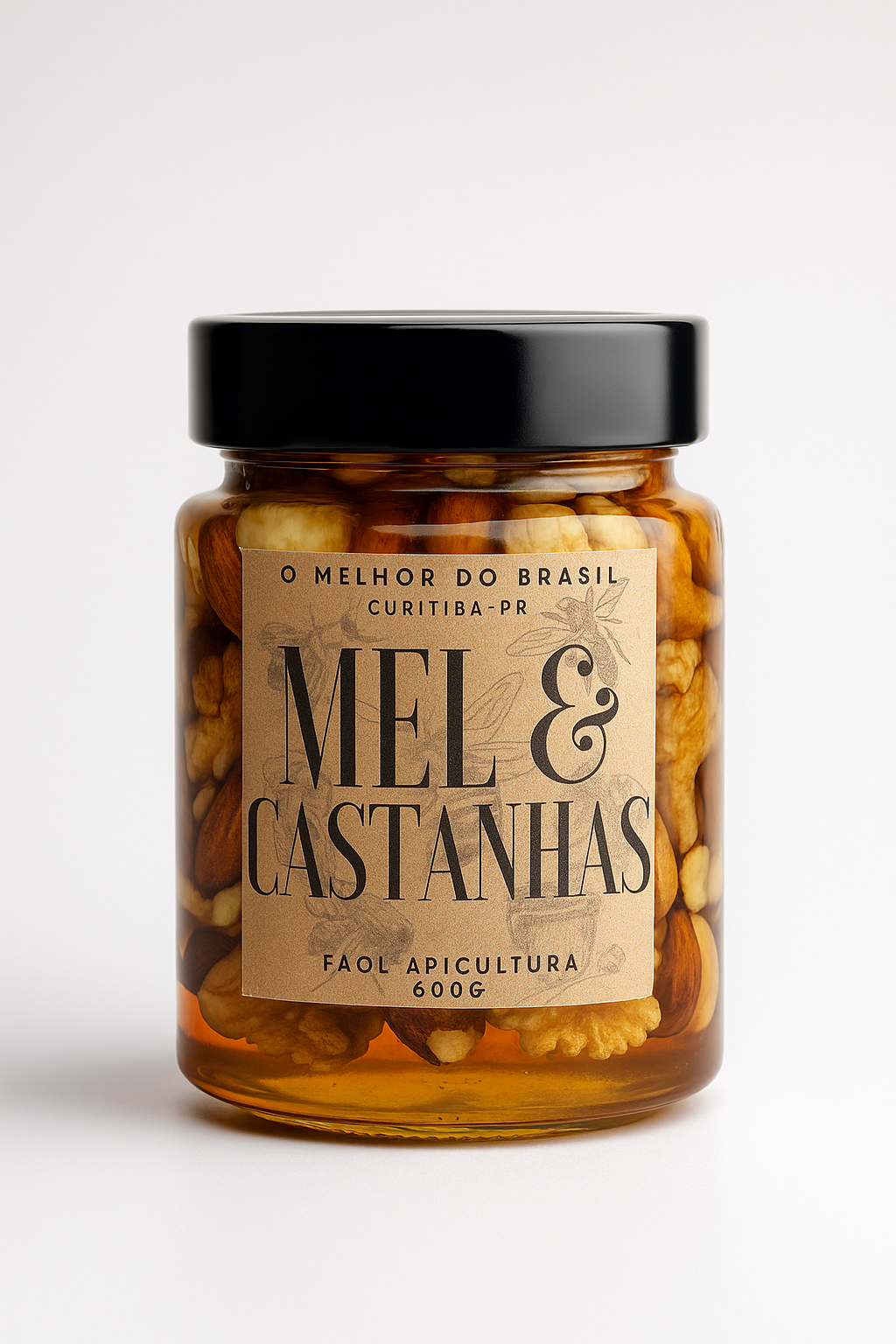 Mel & Castanhas 500g | Sabor e Saúde unidos