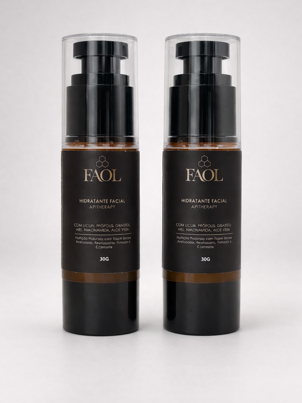 2x Hidratante Facial com Apitoxina FAOL 30g | Antissinais Natural