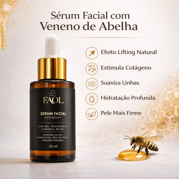 Sérum Facial FAOL com Apitoxina (Bee Venom) 30ml