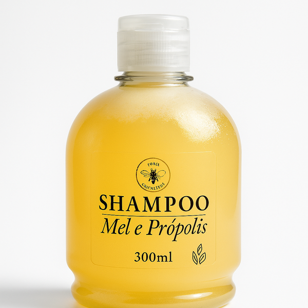 Shampoo Natural Anti-quedas Mel & Própolis Todo tipo de cabelo - 300ml