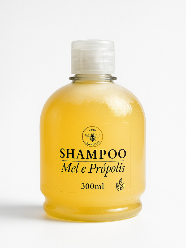 Shampoo Natural Anti-quedas Mel & Própolis Todo tipo de cabelo - 300ml