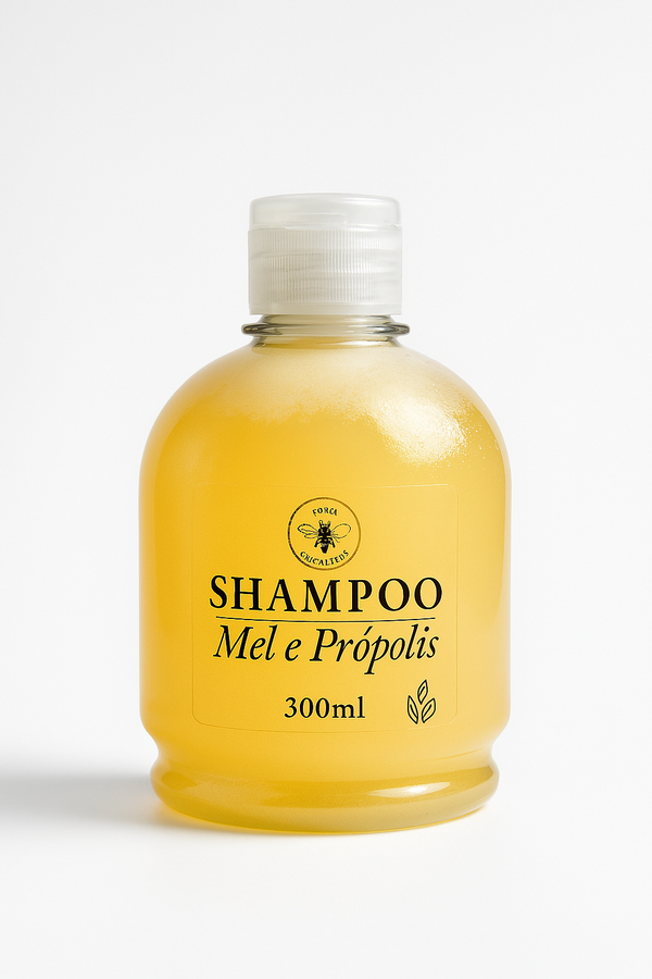 Shampoo Natural Anti-quedas Mel & Própolis Todo tipo de cabelo - 300ml