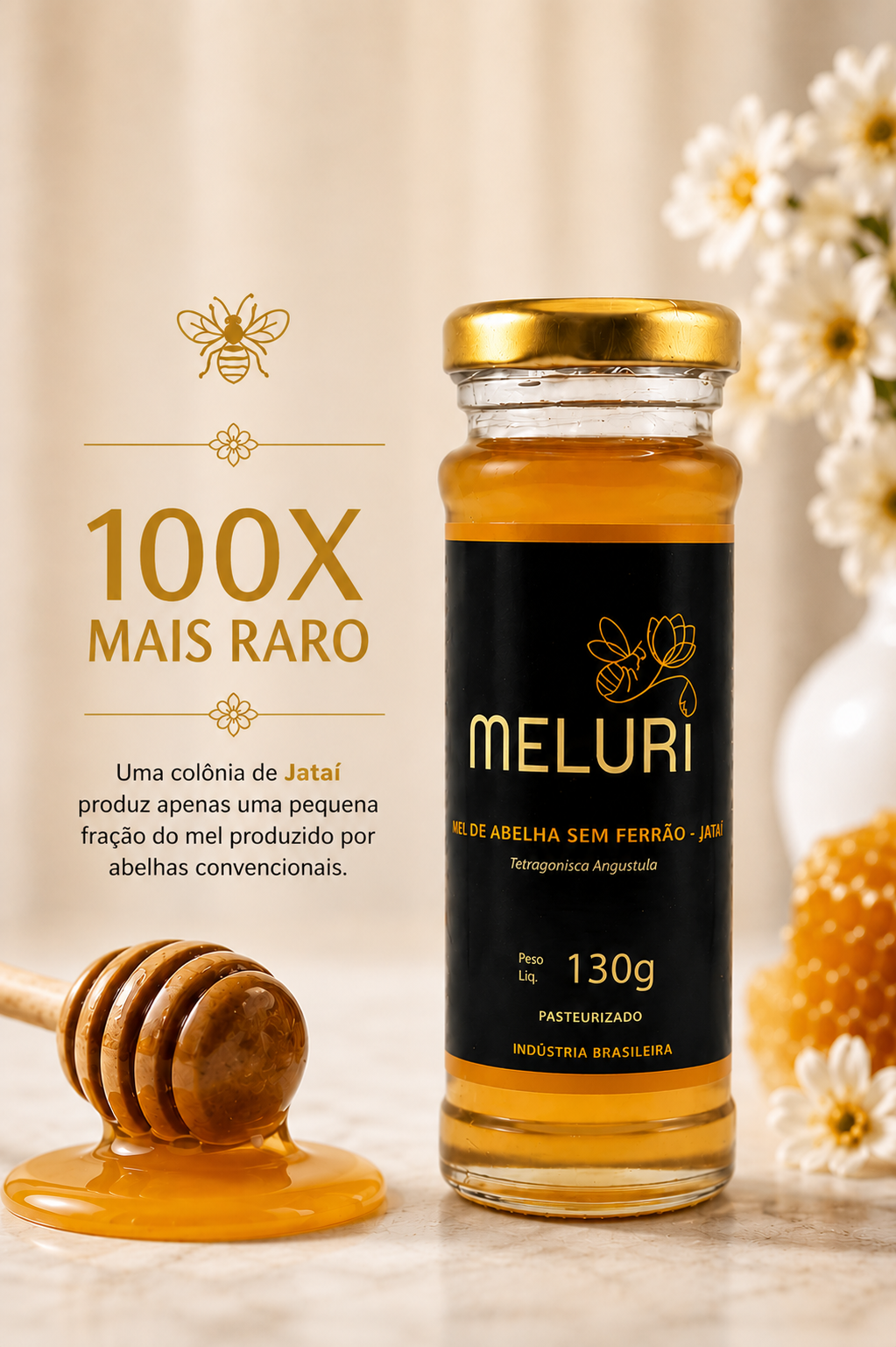 Mel de Jataí 130g | Raro, Exclusivo e 100% Natural
