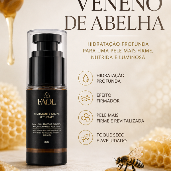Hidratante Facial com Apitoxina FAOL 30g | Antissinais Natural