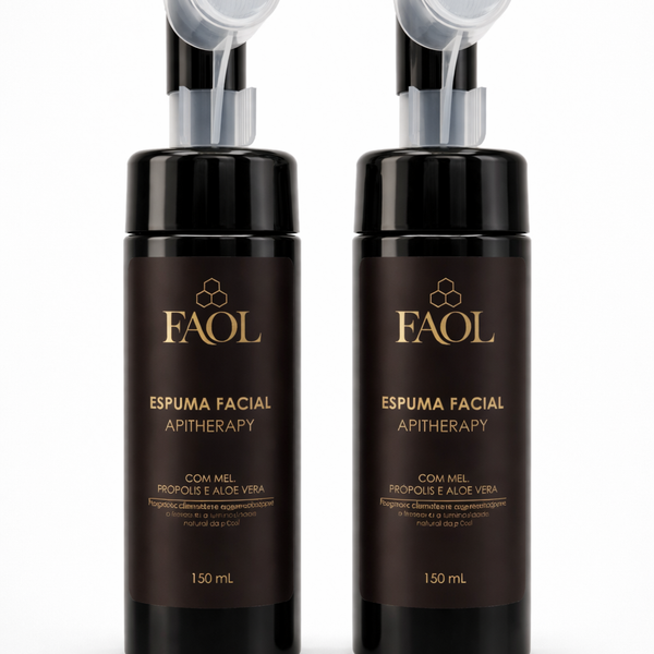 2x Espuma Facial Suave com Mel e Própolis 150ml | FAOL