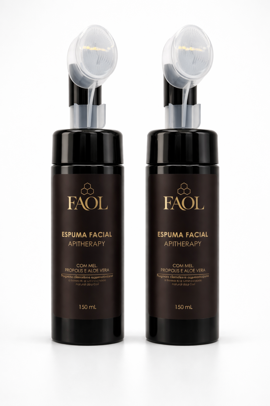 2x Espuma Facial Suave com Mel e Própolis 150ml | FAOL