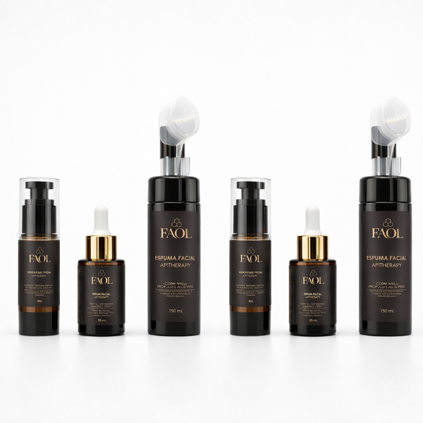 2x Kit Tratamento Facial Completo com Apitoxina, Mel e Própolis | Limpa, Rejuvenesce e Hidrata Intensamente (Cópia)