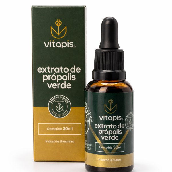 Extrato de Própolis Verde 30ml | Imunidade Natural Vitapis