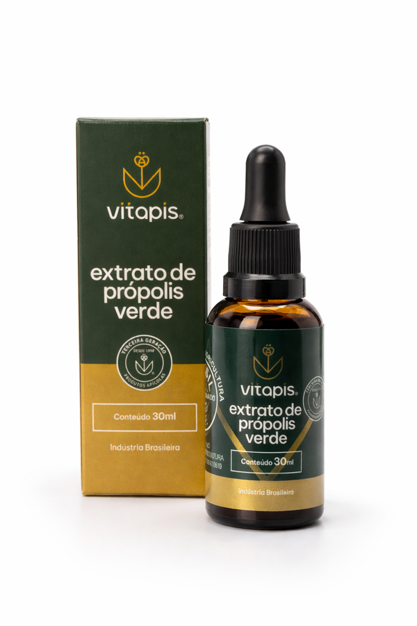 Extrato de Própolis Verde 30ml | Imunidade Natural Vitapis