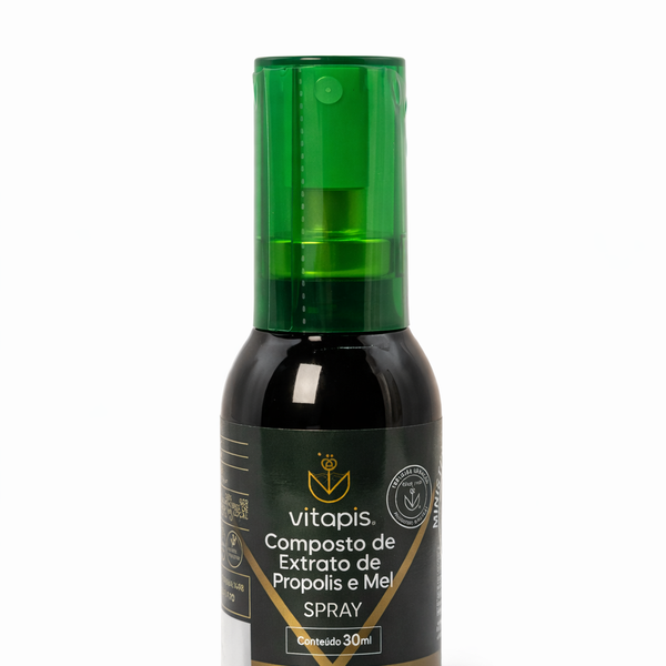 Spray de Própolis com Mel 30ml | Imunidade Natural e Proteção da Garganta