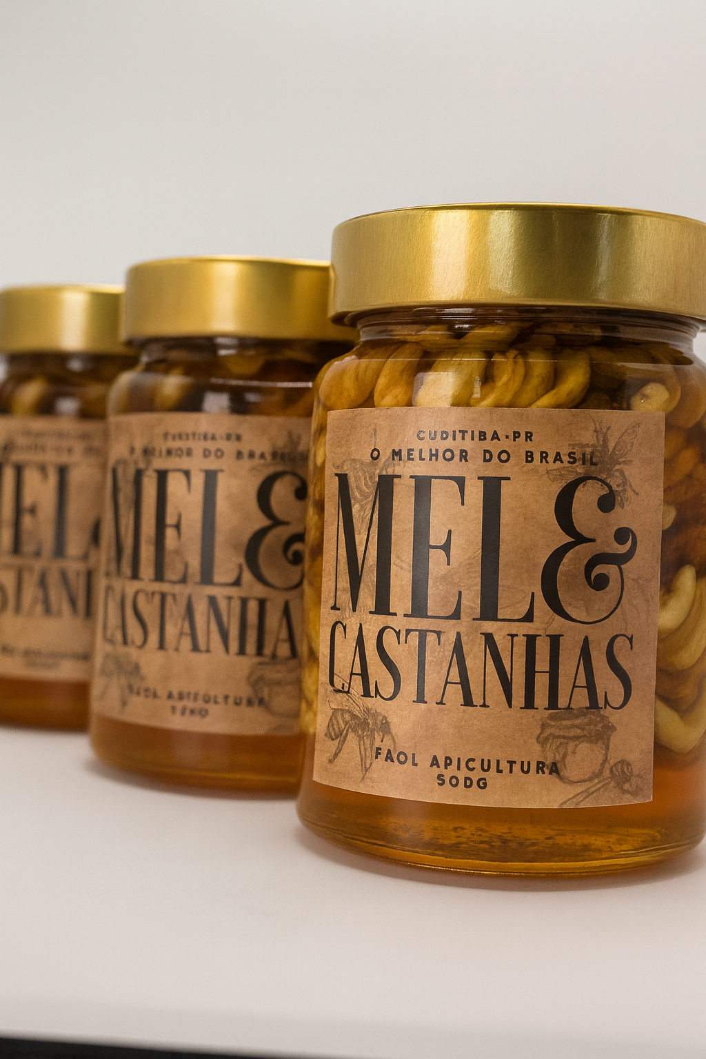 Combo Faol Signature – Mel com Castanhas 500g + Cana & Favo 200ml