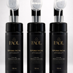 3x Espuma Facial Suave com Mel e Própolis 150ml | FAOL
