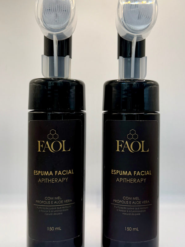 2x Espuma Facial Suave com Mel e Própolis 150ml | FAOL