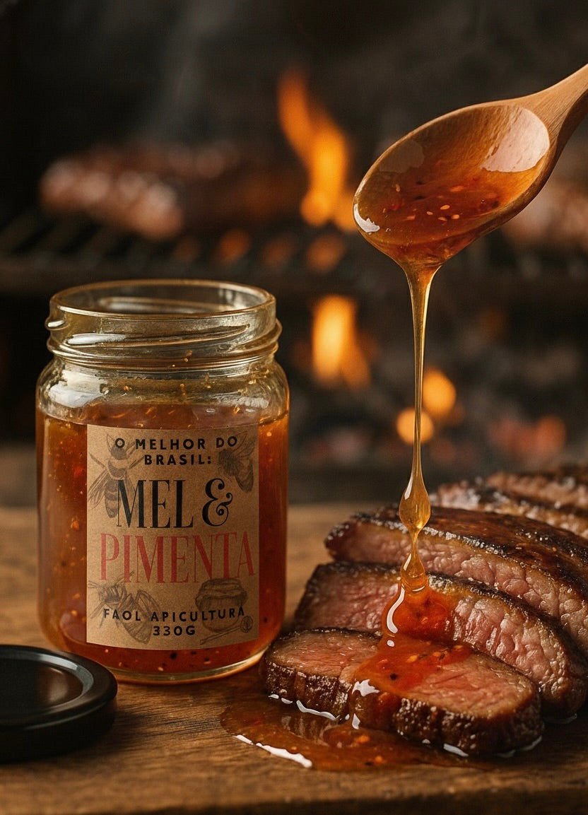 Mel com Pimenta FAOL 330g – Receita Baiana com Sabor Marcante