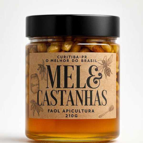 3un. Mel com Castanhas Premium 210g – Energia Natural e Funcional