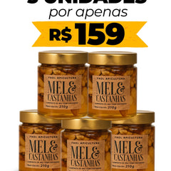 IMPERDÍVEL 5un. Mel com Castanhas Premium 210g – Energia Natural e Funcional